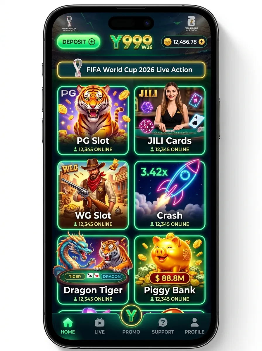 Actual Y999 APK Game Lobby Screenshot
